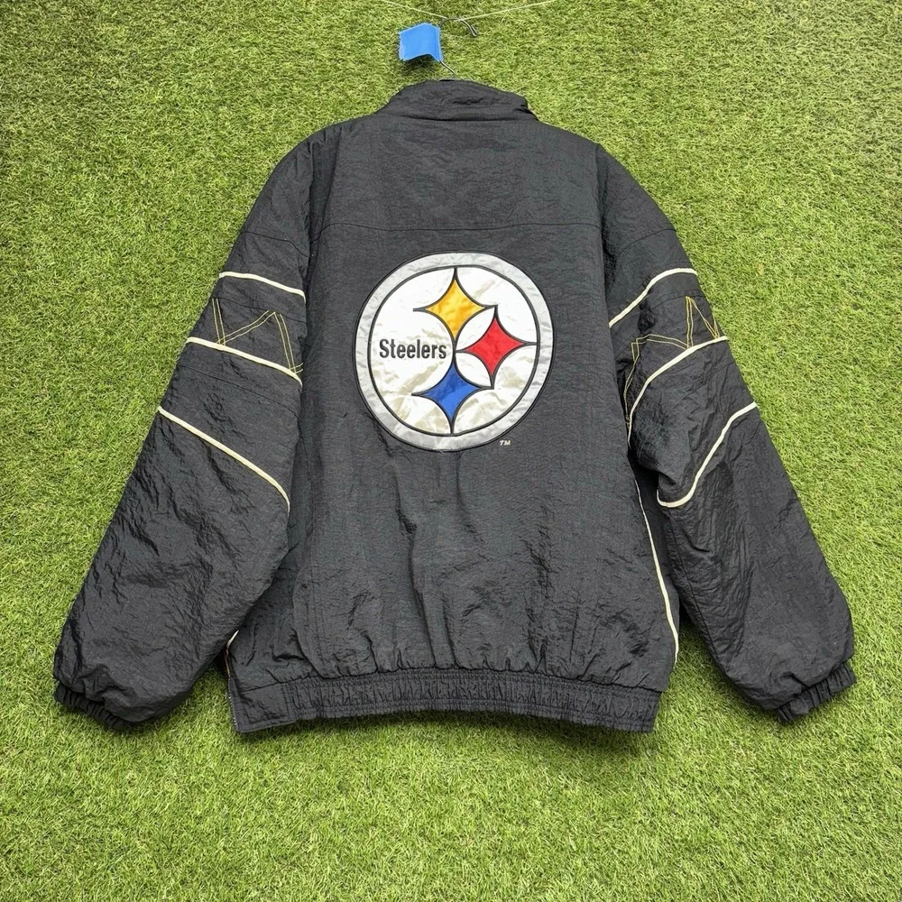 Vintage Pittsburgh Steelers Jacket Mens Large NFL Football Starter Pro Line 90s
